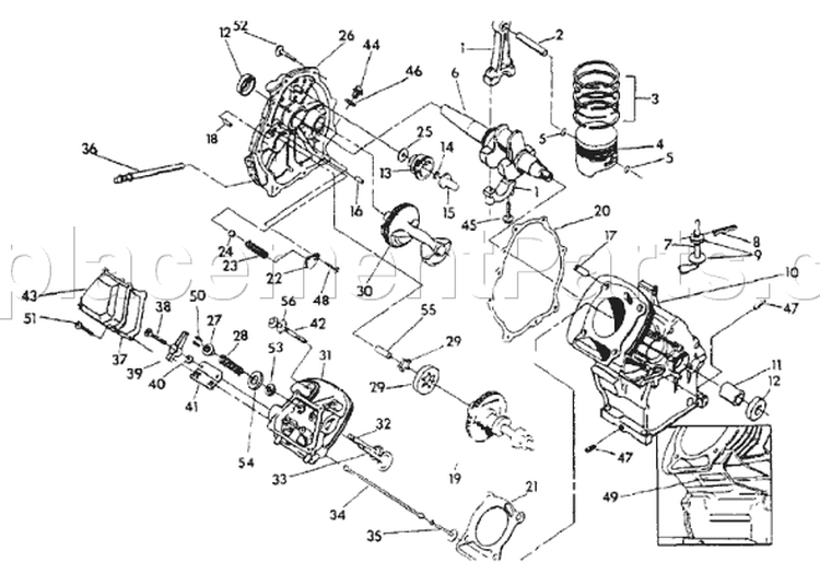 Page E Diagram and Parts List for 9778-1 5,500XL Briggs and Stratton Generator